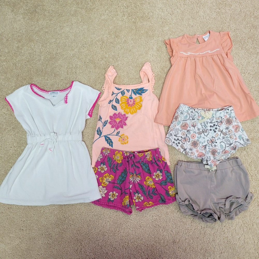 3T Must Have Summer Haul - 6 pieces (Maggie & Zoe, Carter's, Flapdoodles)